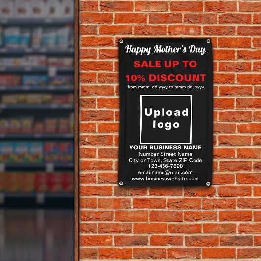 Moeder Day Sale Business Black 2,5 x 4’ banner