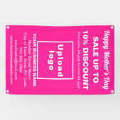 Moeder Day Sale Business Pink 2,5 x 4’ Banner (Horizontaal)