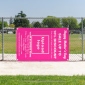 Moeder Day Sale Business Pink 2,5 x 4’ Banner (Insitu)
