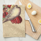 Moeder de Gans Kind Antieke Illustratie Theedoek (Quarter Fold)