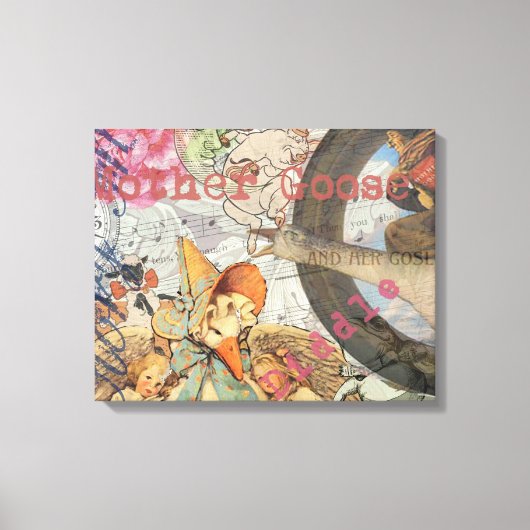 Moeder de Gans kinderrijmpje sprookje Canvas Afdruk (Voorkant)