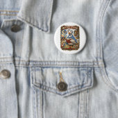 Moeder de Gans Ronde Button 5,7 Cm (In situ)