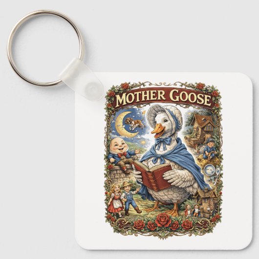 Moeder de Gans Sleutelhanger (Voorkant)