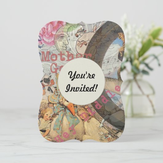 Moeder de Gans Sprookje Kaart (Staand voorkant)