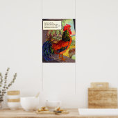 Moeder de Gans uit de jaren 20 - haan Poster (Keuken)