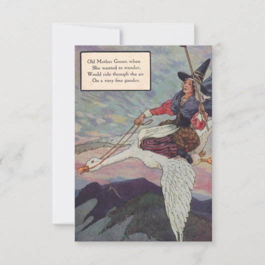 Moeder de Gans uit de jaren twintig rijdt op haar (Voorkant)