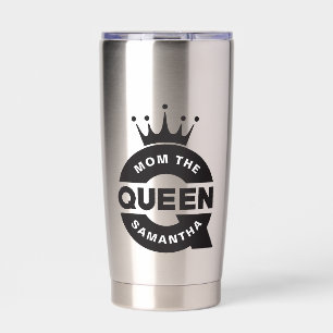 Moeder de Koningin Creatieve Typografie Geïsoleerde Drinkbeker