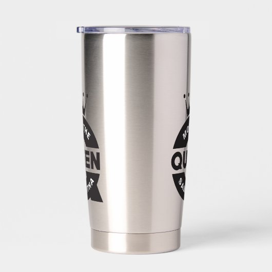 Moeder de Koningin Creatieve Typografie Geïsoleerde Drinkbeker (Rechts)