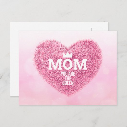 Moeder de Koningin Moederdag | Briefkaart (Voorkant / Achterkant)
