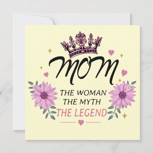 Moeder De Legende Moederdag Cadeau Feestdagenkaart (Voorkant)