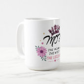 Moeder De Legende Moederdag Cadeau Koffiemok (Voorkant links)