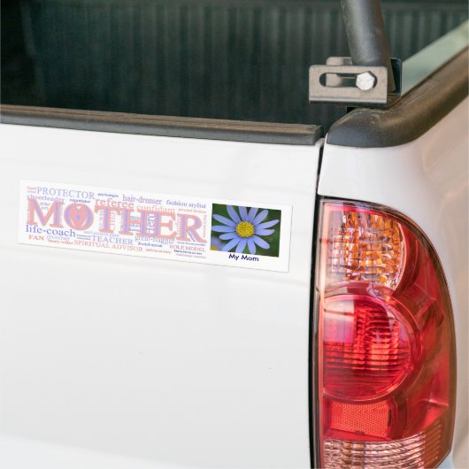 MOEDER: De vele rollen van een moeder - Customize Bumpersticker (Op Truck)
