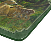 Moeder Deer en Fawn Forest Green Snijplank (Hoek)