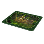 Moeder Deer en Fawn Forest Green Snijplank (Hoek)