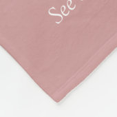Moeder Definitie 6 Foto Collage Stof Roze Roze Fleece Deken (Hoek)