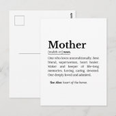 Moeder Definitie Briefkaart (Voorkant / Achterkant)