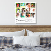 Moeder definitie citaat fotocollage canvas afdruk (Insitu (Slaapkamer))