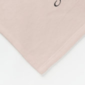 Moeder Definitie Elegant Script Roze Goud Glitter Fleece Deken (Hoek)