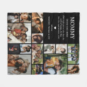 Moeder Definitie Foto Collage Fleece Deken (Voorkant (Horizontaal))