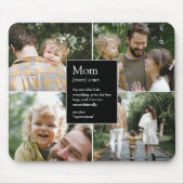 Moeder Definitie Grappig & oprecht Familie Foto Muismat (Voorkant)