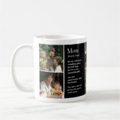 Moeder Definitie Grappig & oprechte aangepaste fot Koffiemok (Links)