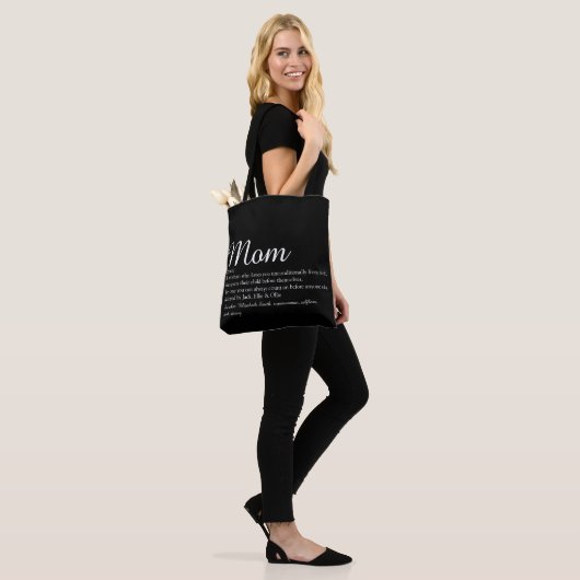 Moeder definitie script het beste ooit tote bag (Op model)