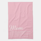 Moeder definitie script roze theedoek (Verticaal)