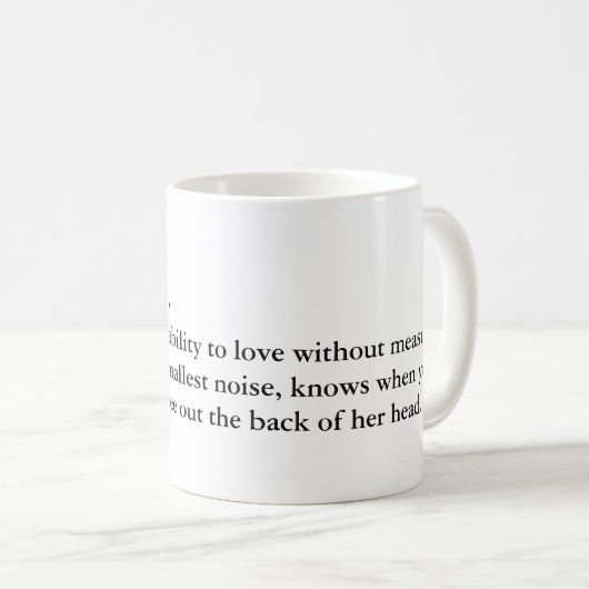 Moeder... Definitie van een mam Funny Mug Koffiemok (Voorkant rechts)