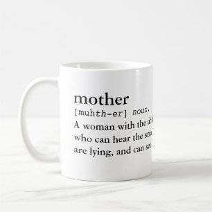 Moeder... Definitie van een mam Funny Mug Koffiemok