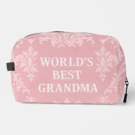Moeder der Moeders Elegante Zachte Roze Wit Toilettasje