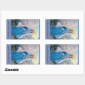 Moeder des Heils rechthoekige sticker (Vel)