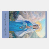 Moeder des Heils rechthoekige sticker (Voorkant)
