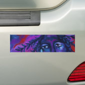 Moeder die alles bekijkt - Crimson en Violet Compa Bumpersticker (Op auto)