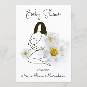 ** Moeder die Baby Daisy Flower Baby shower vastho Kaart