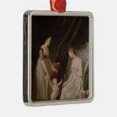 Moeder die borstvoeding geeft metalen ornament (Rechts)