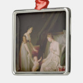 Moeder die borstvoeding geeft metalen ornament (Links)