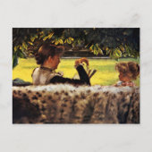 Moeder die haar kleine meisje leest briefkaart (Voorkant)