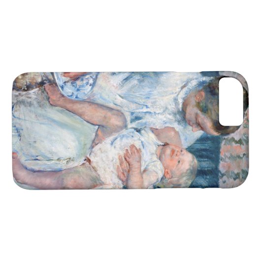 Moeder die haar slaperig kind, Cassatt, wil wassen Case-Mate iPhone Case (Achterkant (Horizontaal))