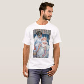 Moeder die haar slaperig kind, Cassatt, wil wassen T-shirt (Voorkant volledig)