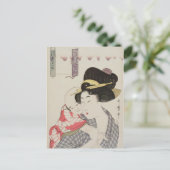 Moeder die kind draagt (Utamaro) Briefkaart (Staand voorkant)