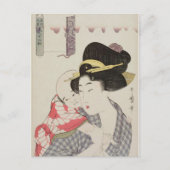Moeder die kind draagt (Utamaro) Briefkaart (Voorkant)