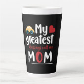 Moeder die mijn grootste zegels geeft, noem me mam latte mok (Voorkant)