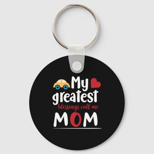 Moeder die mijn grootste zegels geeft, noem me mam sleutelhanger (Voorkant)