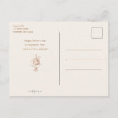  moeder die Piano speelt voor haar zoon Feestdagenkaart (Achterkant)