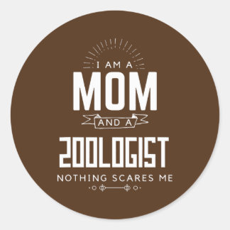 Moeder Dierentuin Niks Maakt Me Bang Moederdag Pre Ronde Sticker