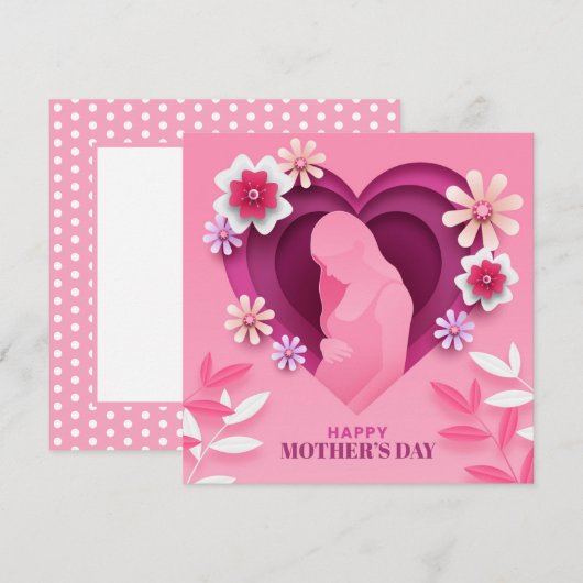 Moeder-dit-wordt-moeder Dag Kaart (Voorkant / Achterkant)