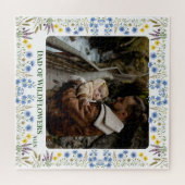 Moeder-dochter aangepaste foto-wilde bloemen-puzze legpuzzel (Horizontaal)