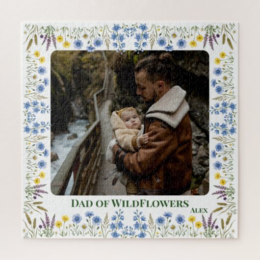 Moeder-dochter aangepaste foto-wilde bloemen-puzze legpuzzel (Verticaal)