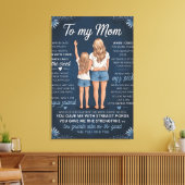 Moeder-Dochter Band Kunstprint – Sentimenteel Blon Canvas Afdruk (Insitu (Woonkamer))