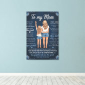 Moeder-Dochter Band Kunstprint – Sentimenteel Blon Canvas Afdruk (Insitu (Houten vloer))